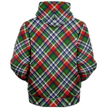 Load image into Gallery viewer, Tartan Plaid Fleece Lined Zip Hoodie
