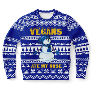 Vegans Ate My Nose Christmas Sweatshirt