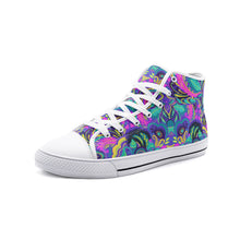 Load image into Gallery viewer, Floral Abstract High Top Canvas Shoes
