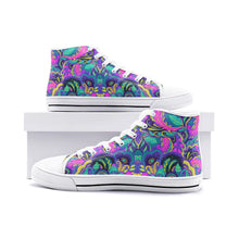 Load image into Gallery viewer, Floral Abstract High Top Canvas Shoes

