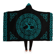 Load image into Gallery viewer, Norse Tree of Life Hooded Blanket
