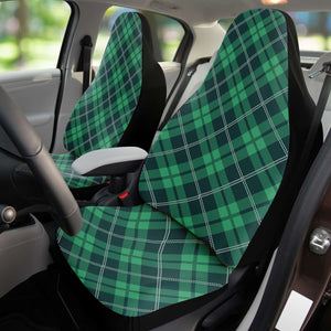 Green Tartan Car Seat Covers