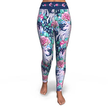 Load image into Gallery viewer, Unicorn Roses Yoga Leggings
