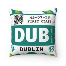 Load image into Gallery viewer, Dublin Airport Square Pillow
