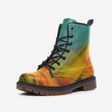 Load image into Gallery viewer, Colorful Abstract Vegan Leather Boots
