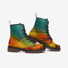 Load image into Gallery viewer, Colorful Abstract Vegan Leather Boots
