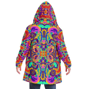 Funky Psychedelic Fleece Lined Cloak