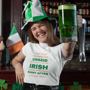 A Wee Bit Irish - Humor T-shirt