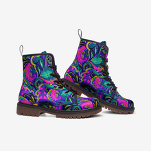 Load image into Gallery viewer, Cute Floral Abstract Vegan Leather Boots
