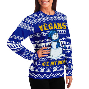 Vegans Ate My Nose Christmas Sweatshirt