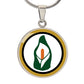 1916 Easter Lily Customizable Circle Pendant - Urban Celt