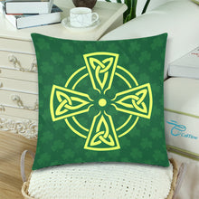 Load image into Gallery viewer, Celtic Cross Custom Pillow Cases 18&quot;x 18&quot;
