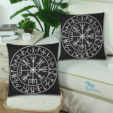 Load image into Gallery viewer, Viking Compass Pillow Cases 18&quot;x 18&quot;
