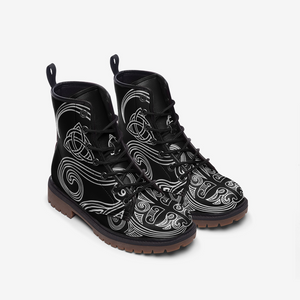 Celtic Knot Vegan Leather Boots MT1