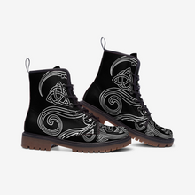 Load image into Gallery viewer, Celtic Knot Vegan Leather Boots MT1
