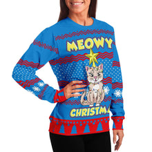 Load image into Gallery viewer, Funny Cat Love Christmas Sweatshirt
