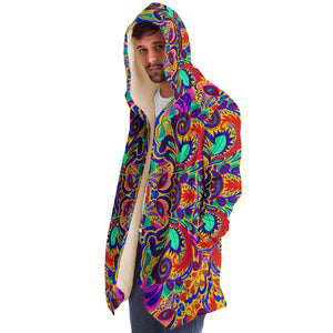 Funky Psychedelic Fleece Lined Cloak