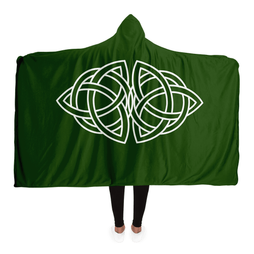 Double Celtic Knot Premium Hooded Blanket - Urban Celt