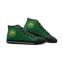 Load image into Gallery viewer, Irish Shamrock High Top Canvas Shoes
