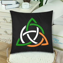 Load image into Gallery viewer, Celtic Knot Tricolour Pillow Cases 18&quot;x 18&quot;
