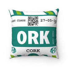 Load image into Gallery viewer, Cork Airport Square Pillow
