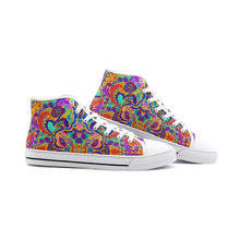 Load image into Gallery viewer, Funky Vibes High Top Canvas Shoes
