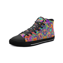 Load image into Gallery viewer, Funky Vibes High Top Canvas Shoes
