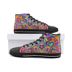 Funky Vibes High Top Canvas Shoes