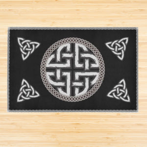 Celtic Knot and Symbols Area Rug 5'x3'3''