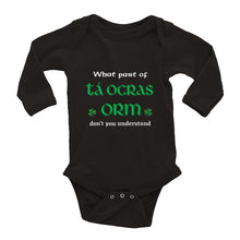 Load image into Gallery viewer, tá ocras orm Baby Body Suit
