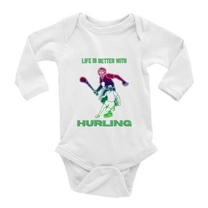 Life is Better with Hurling Babysuit