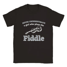 Load image into Gallery viewer, Kids Size Girls Fiddle Player T-shirt
