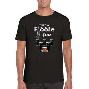 Will Play Fiddle for Guinness T-shirt