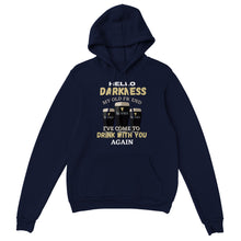 Load image into Gallery viewer, Hello Darkness My Old Friend Hoodie
