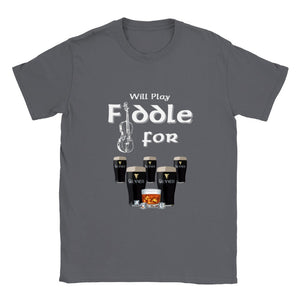 Will Play Fiddle for Guinness T-shirt
