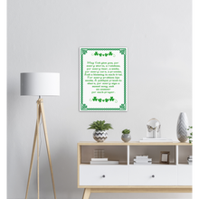 Load image into Gallery viewer, Old Irish Blessing Matte Poster #1
