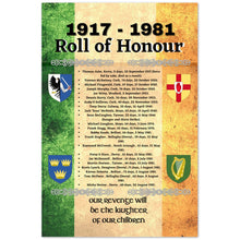 Load image into Gallery viewer, 1917-1981 Roll of Honor Poster
