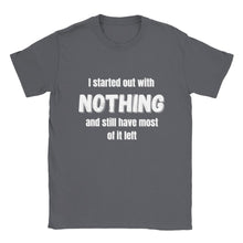 Load image into Gallery viewer, I Started Out with Nothing T-shirt
