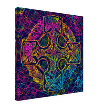 Load image into Gallery viewer, Colorful Celtic Cross Canvas Print
