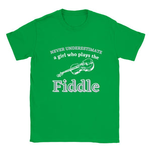Kids Size Girls Fiddle Player T-shirt