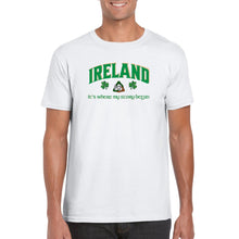 Load image into Gallery viewer, Ireland Where My Story Began T-shirt
