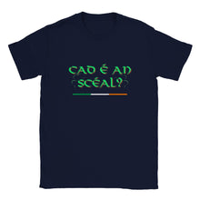 Load image into Gallery viewer, Cad é an scéal T-shirt
