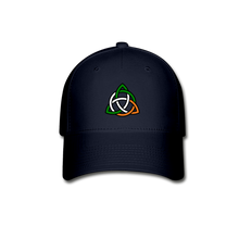 Load image into Gallery viewer, Triquetra Tricolour Baseball Cap - navy
